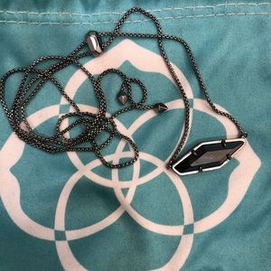 Kendra Scott Gunmetal Necklace